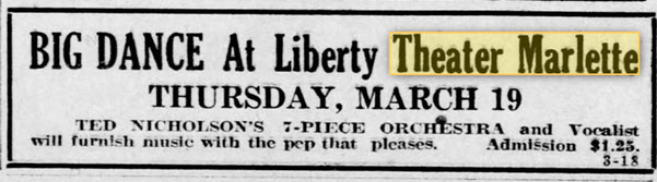 Liberty Theater - March 8 1925 Ad
